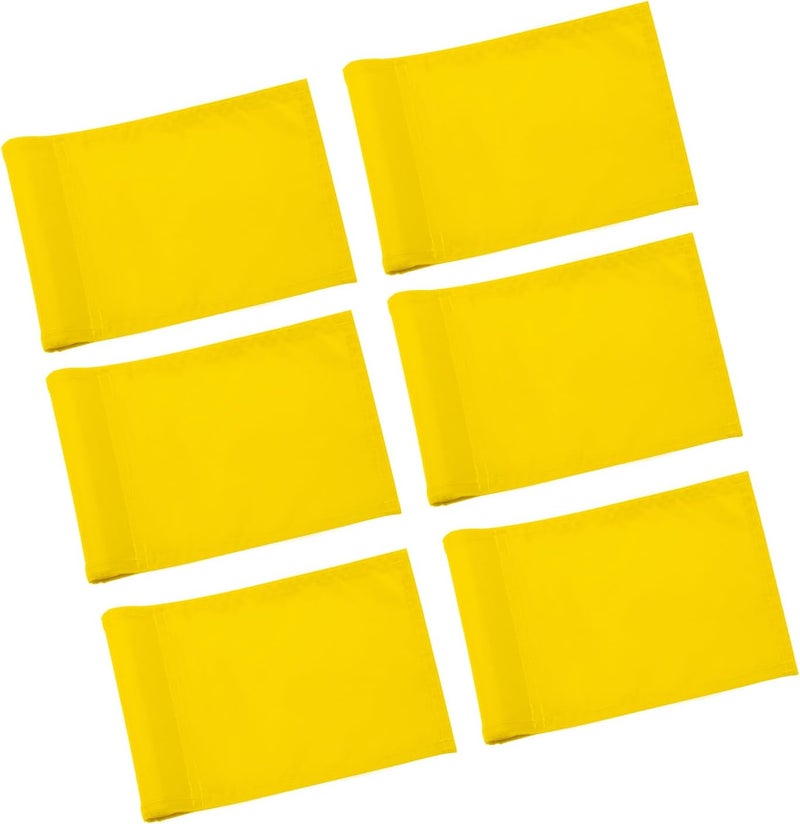 KINGTOP Solid Golf Flag All 8x6 Inch - 420D Nylon, Tube Inserted - Mini Putting Green Flags for Backyard Practice - Image 1